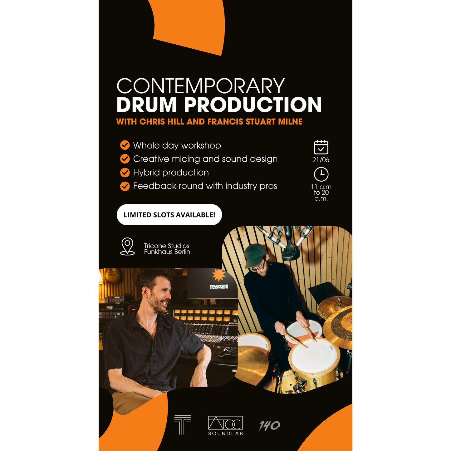Drum Workshop @ Tricone Studios 21/06